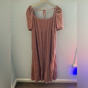 Anthropologie velvet dress